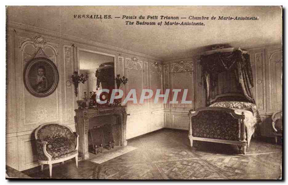 Versailles CPA palais du Petit Trianon Chambre de Marie Antoinette 