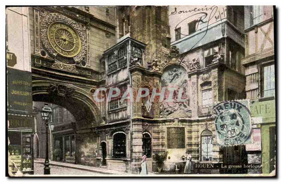 Rouen CPA La grosse horloge