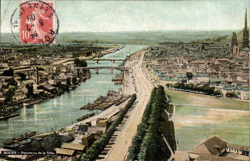 Rouen CPA Panorama de la ville