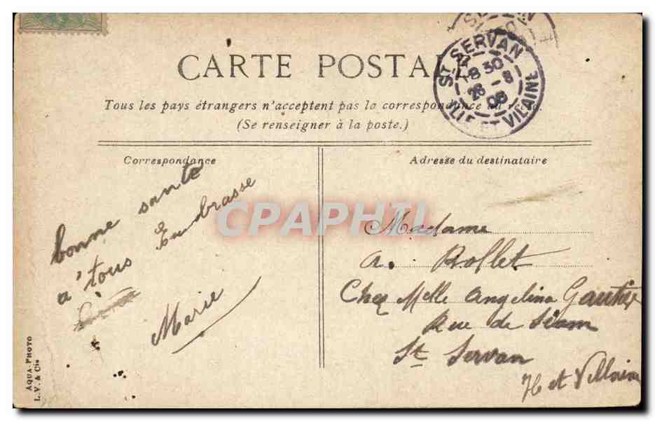 Rouen CPA Panorama pris du pont transbordeur — Rückseite