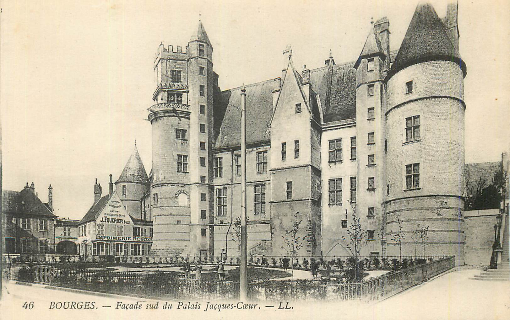 CPA Bourges Facade Sud du Palais Jacques Coeur