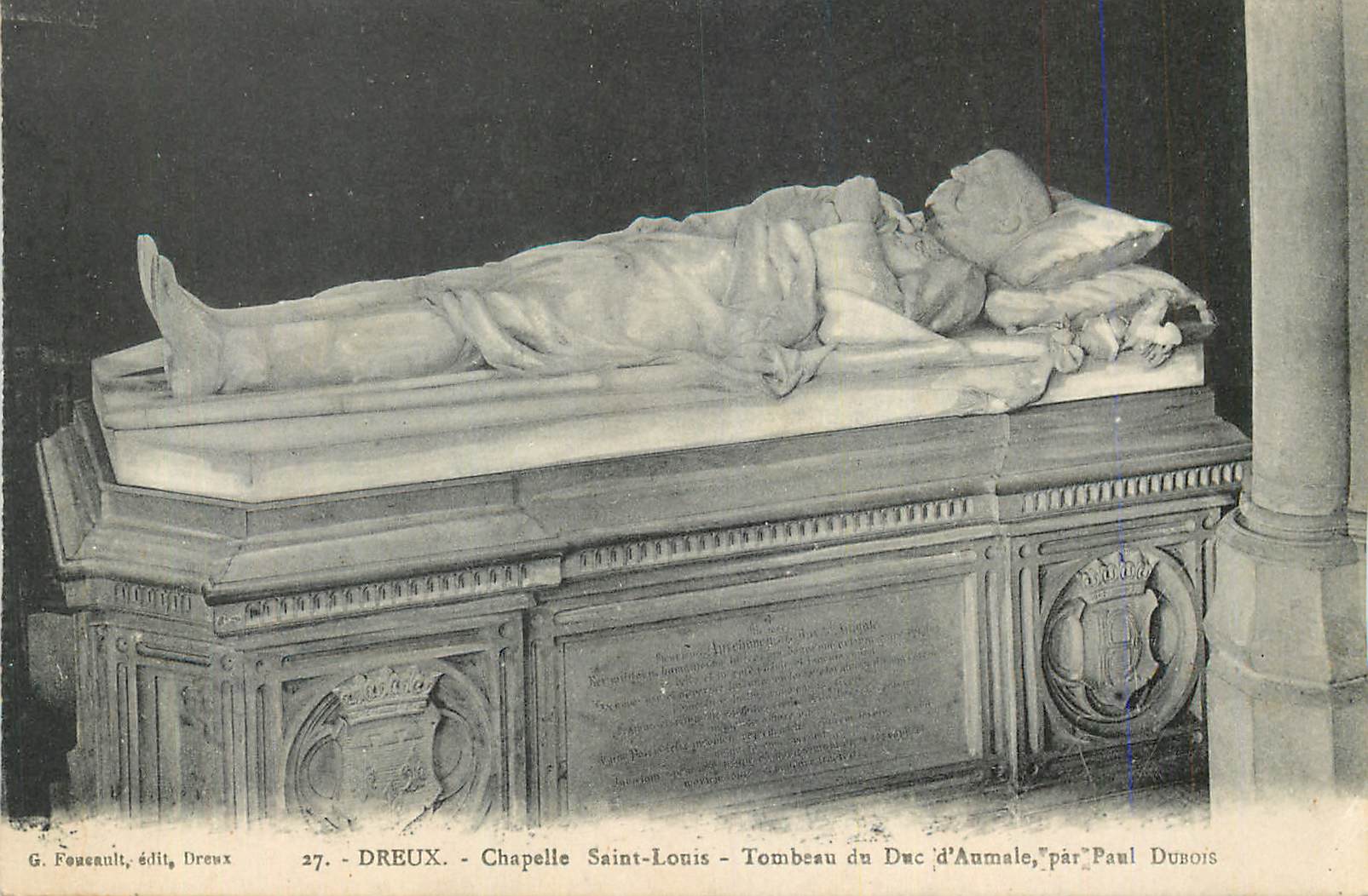 Dreux - Chapelle Saint-Louis - Tombeau du Duc d'Aumale — G. Fouseault, édité à Dreux, n°27
