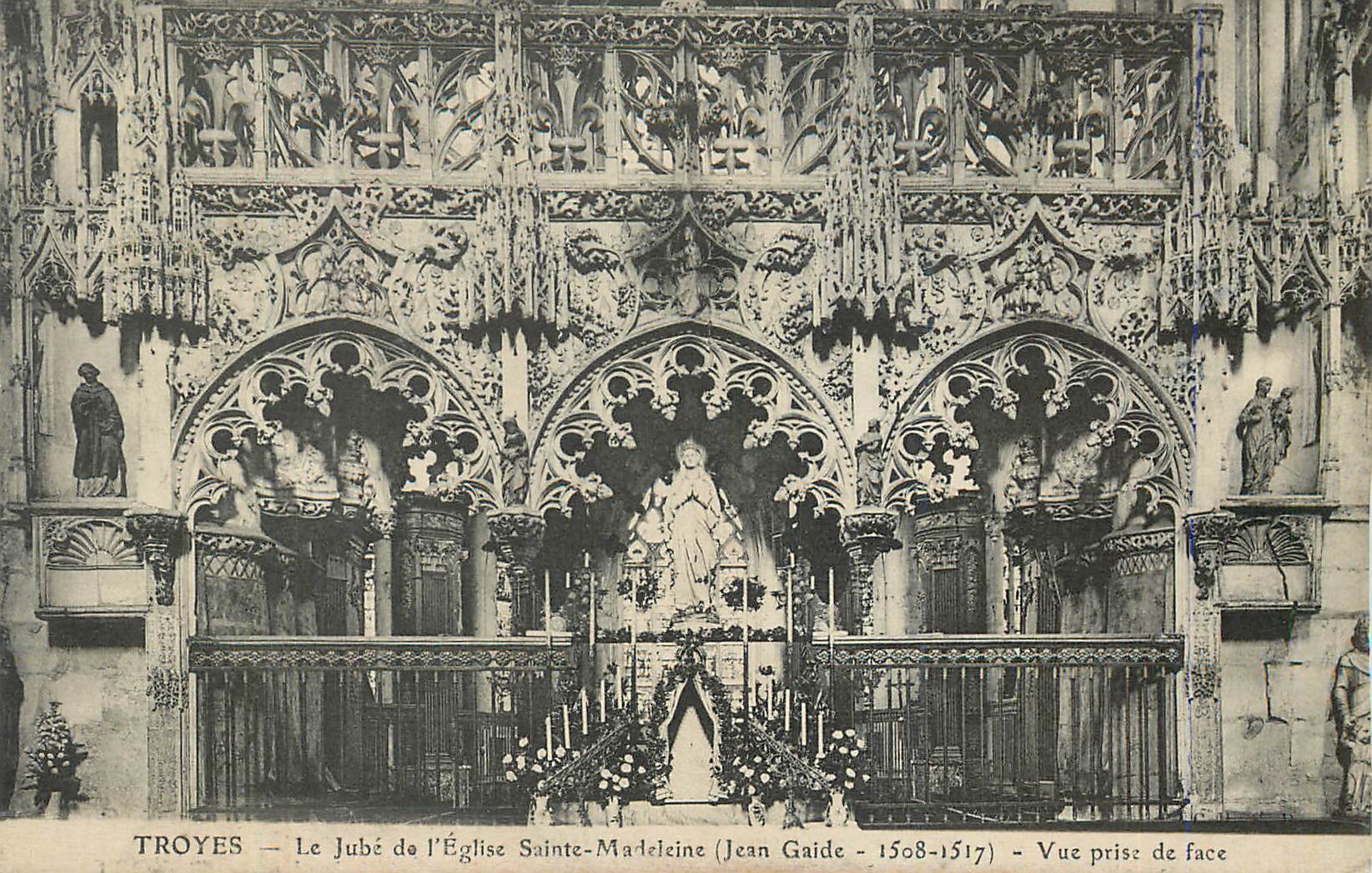 Troyes — Le jubé de l'Église Sainte-Marie (Jean Gaide - 1508-1517) — Vue prise de face