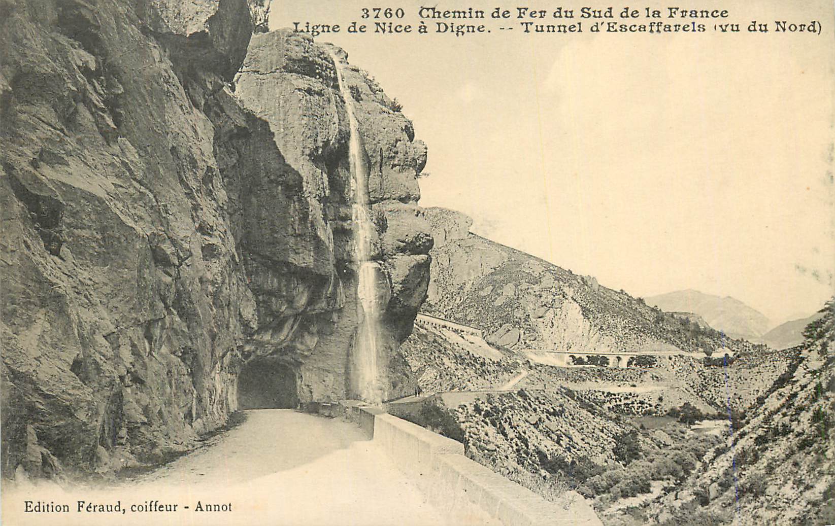 CPA Chemin de Fer du Sud de la France Ligne de Nice a Digne