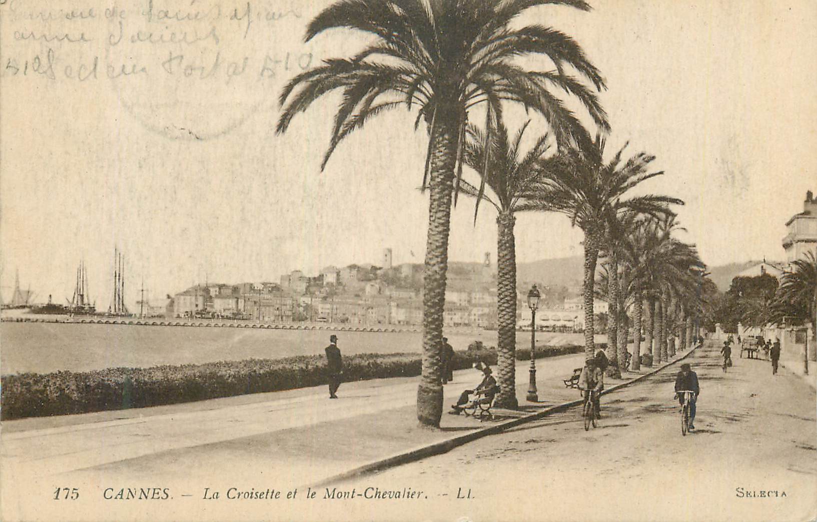 CPA Cannes la Croisette et le Mont Chevalier Velo Cycle