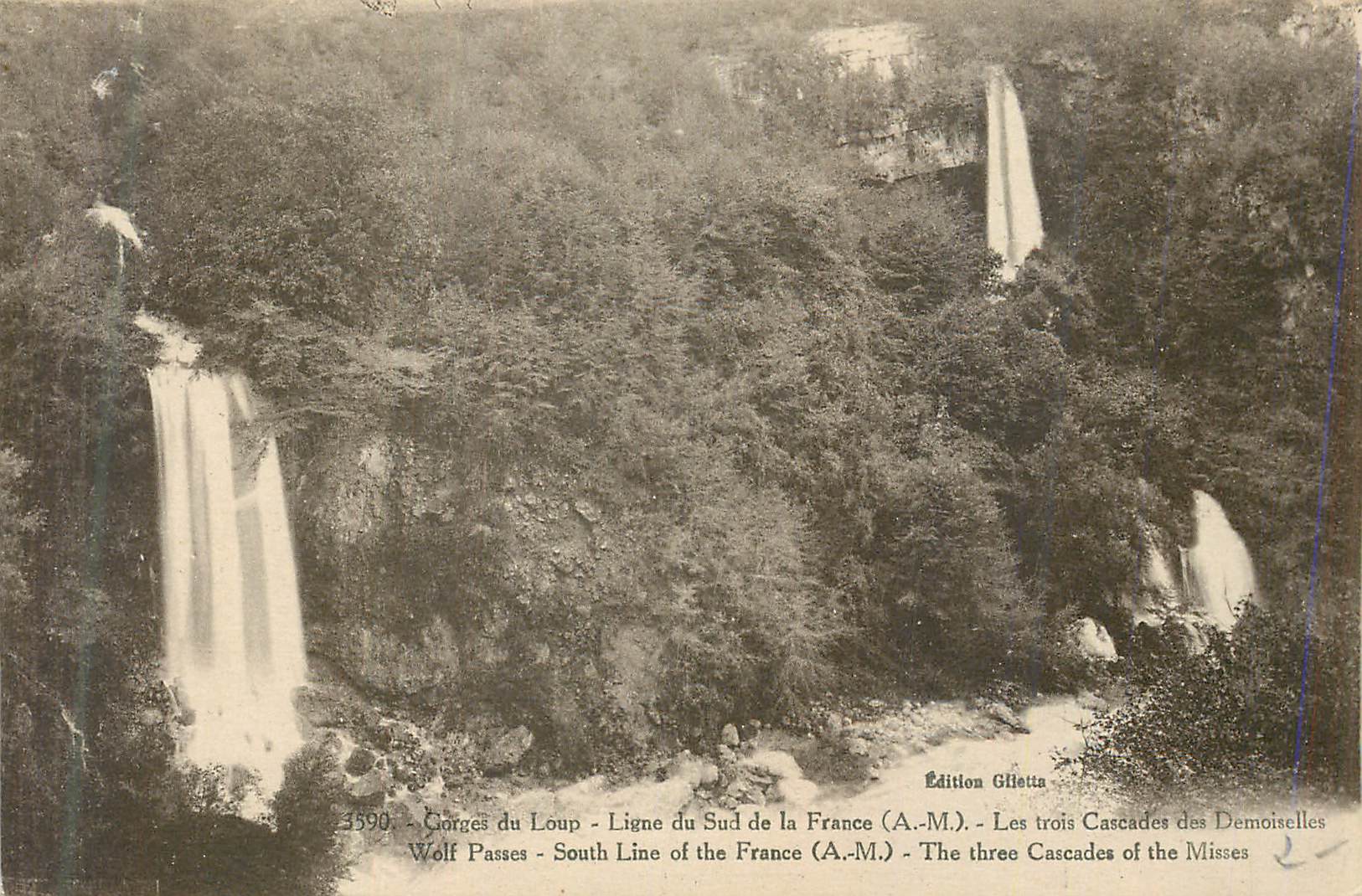 CPA Gorges du Loup Ligne du Sud de la France (A M)