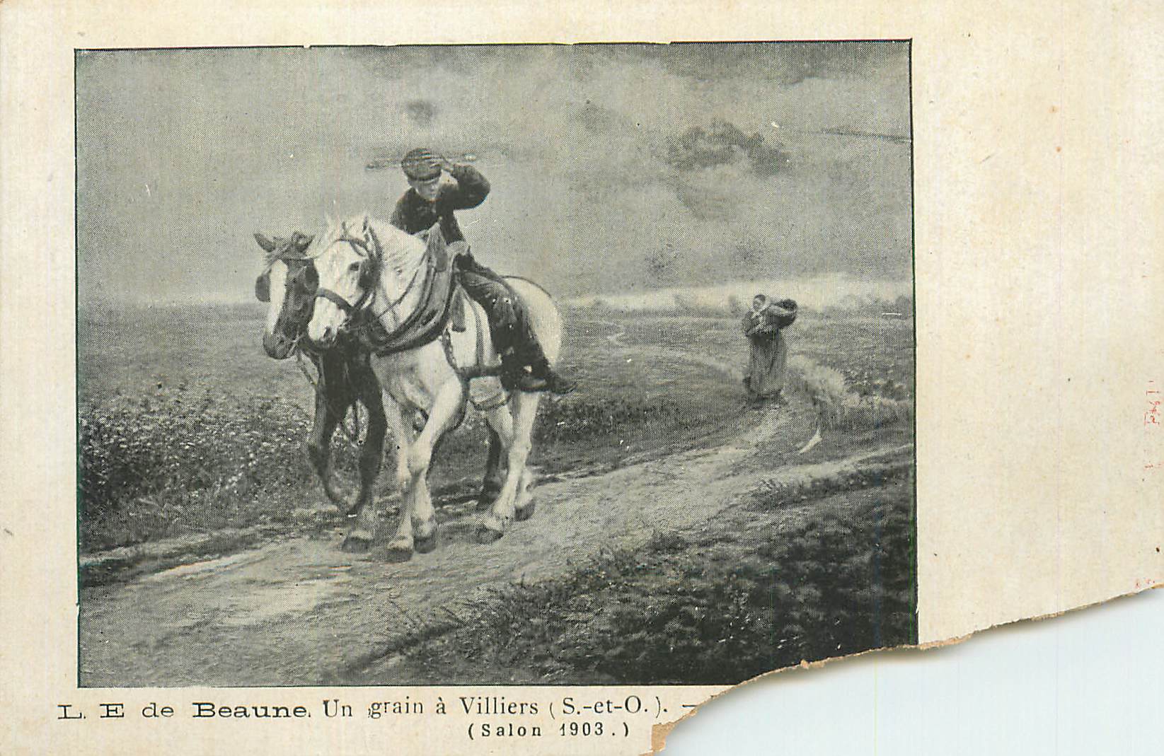 CPA Beaune un Grain a Villiers (S et O)