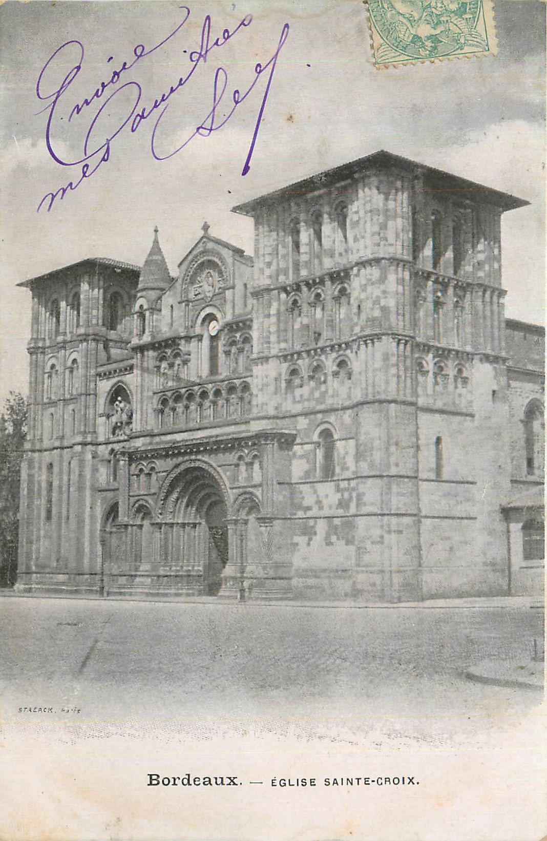 CPA Bordeaux Eglise Sainte Croix