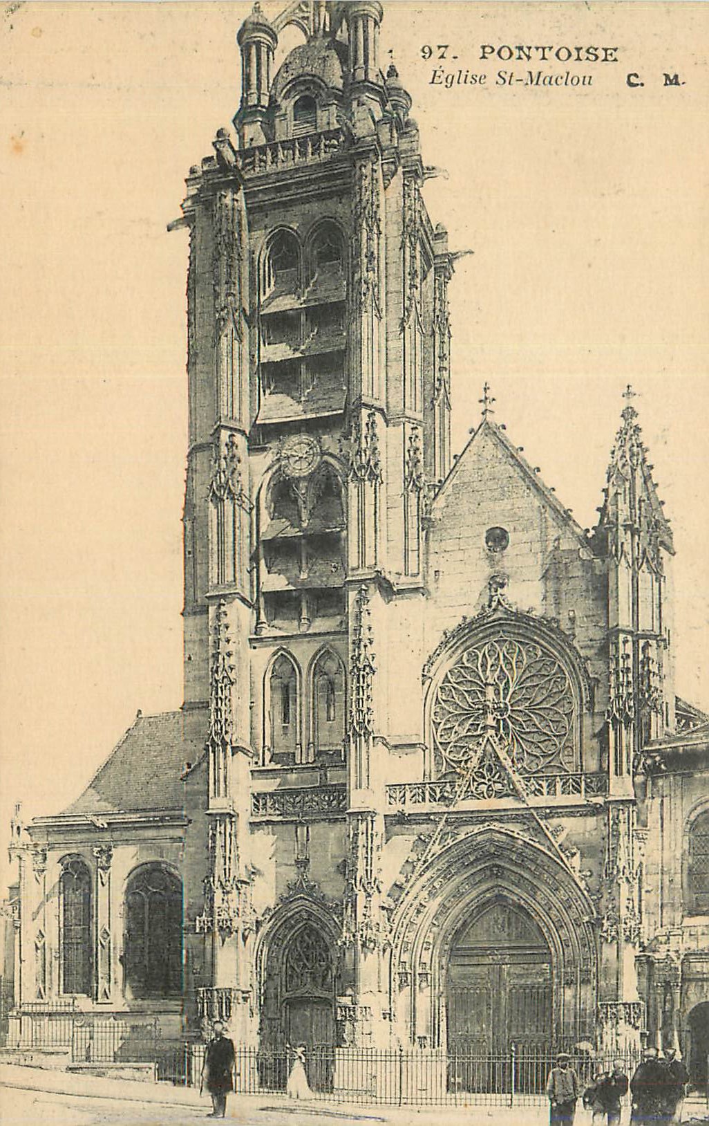 CPA Pontoise Eglise St Maclou