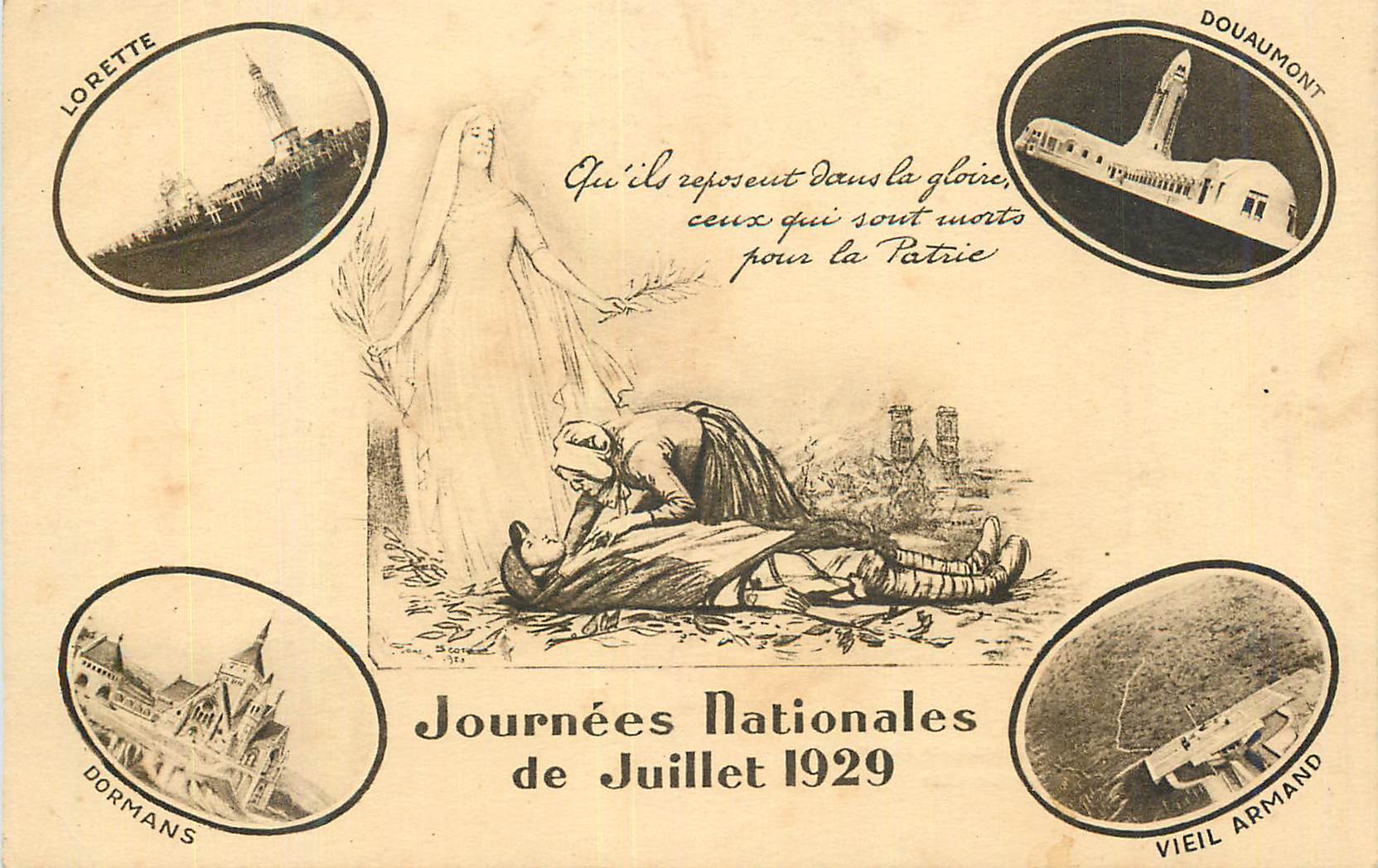 Nationalfeiertage vom Juli 1929 — Erinnerung an die Soldaten, die für das Vaterland gestorben sind