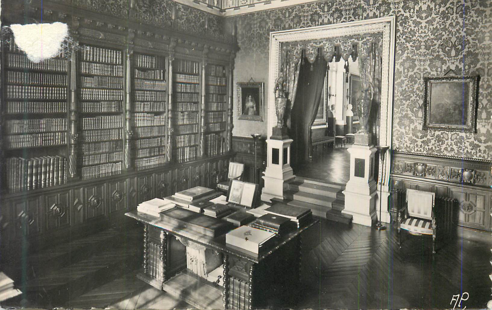 CPM Chateau de Gros Bois (S et O) la Bibliotheque