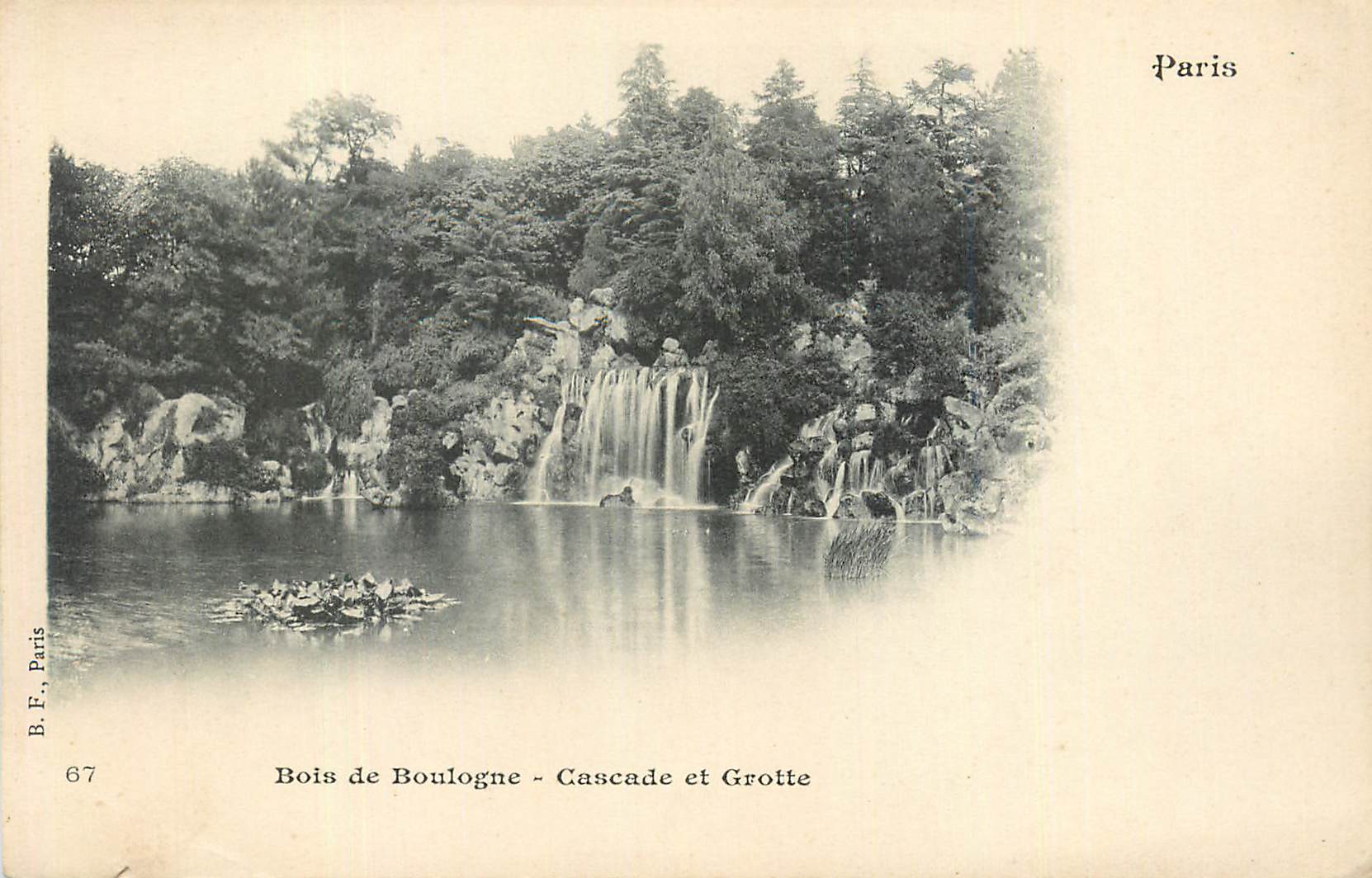 CPA Paris Bois de Boulogne Cascade et Grotte