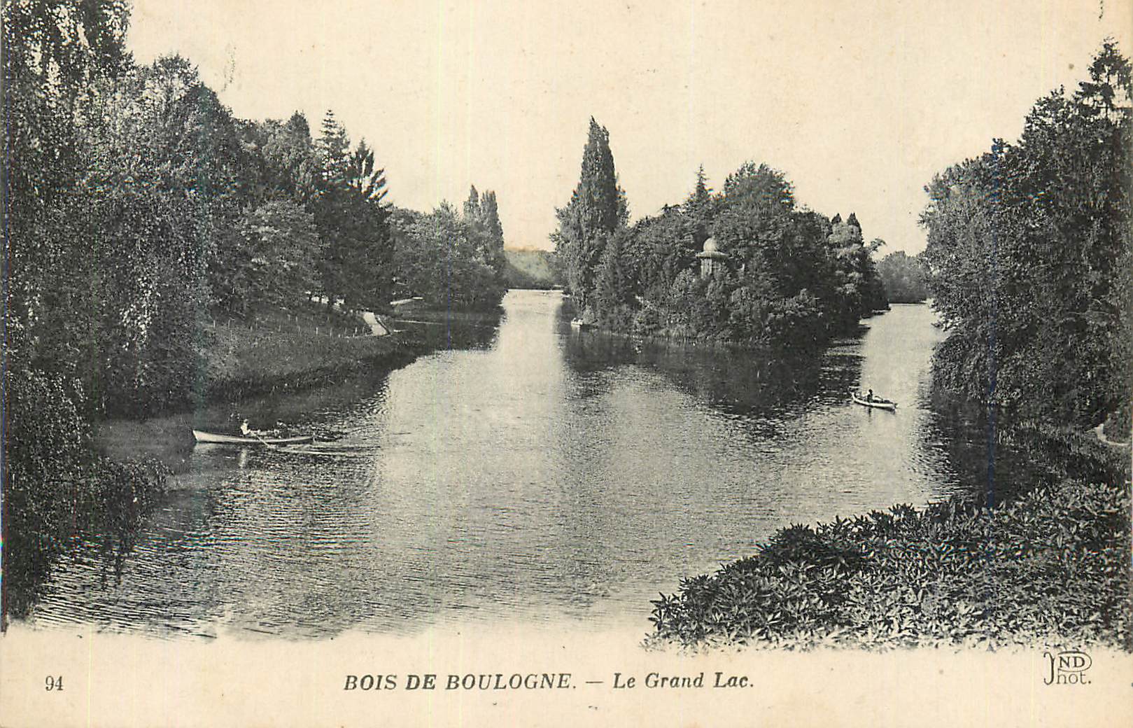 CPA Bois de Boulogne le Grand Lac