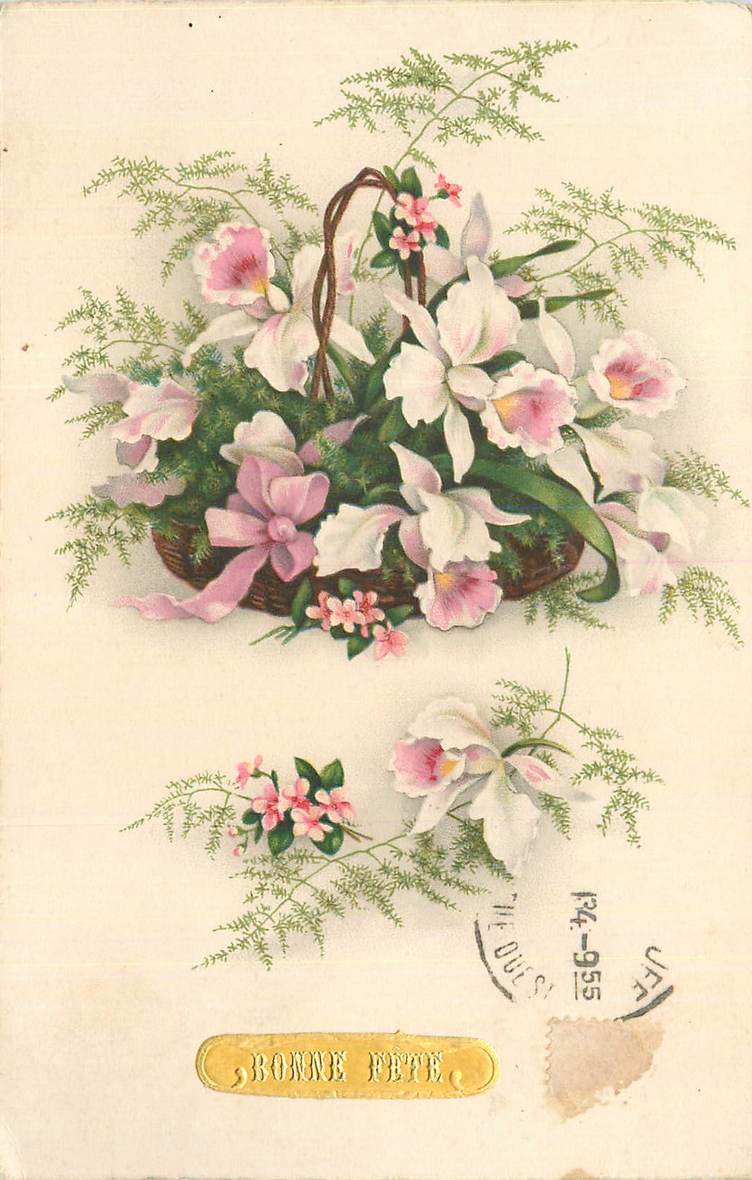 CPA Bonne Fete Fleurs