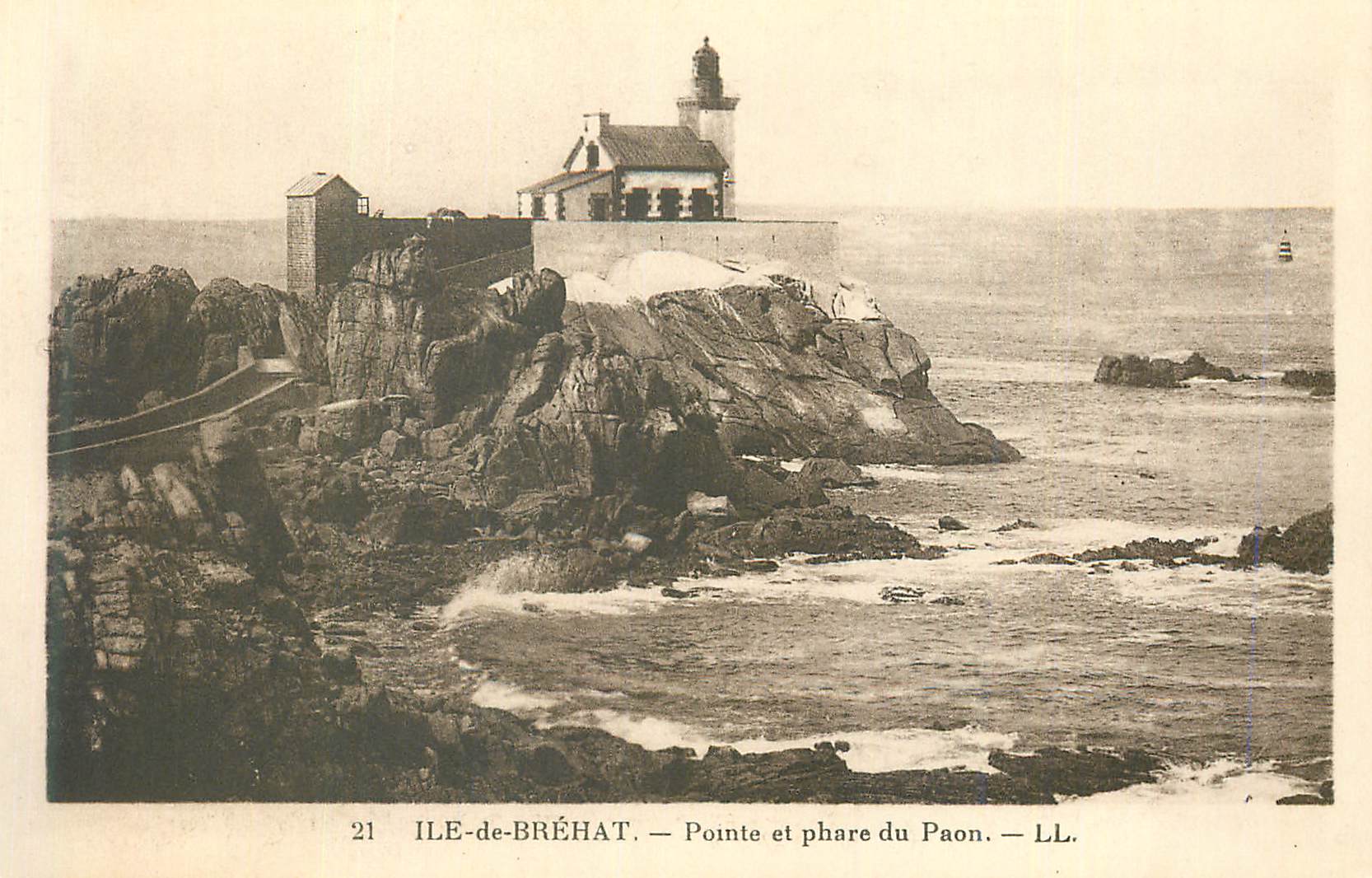 CPA Ile de Brehat Pointe et Phare du Paon