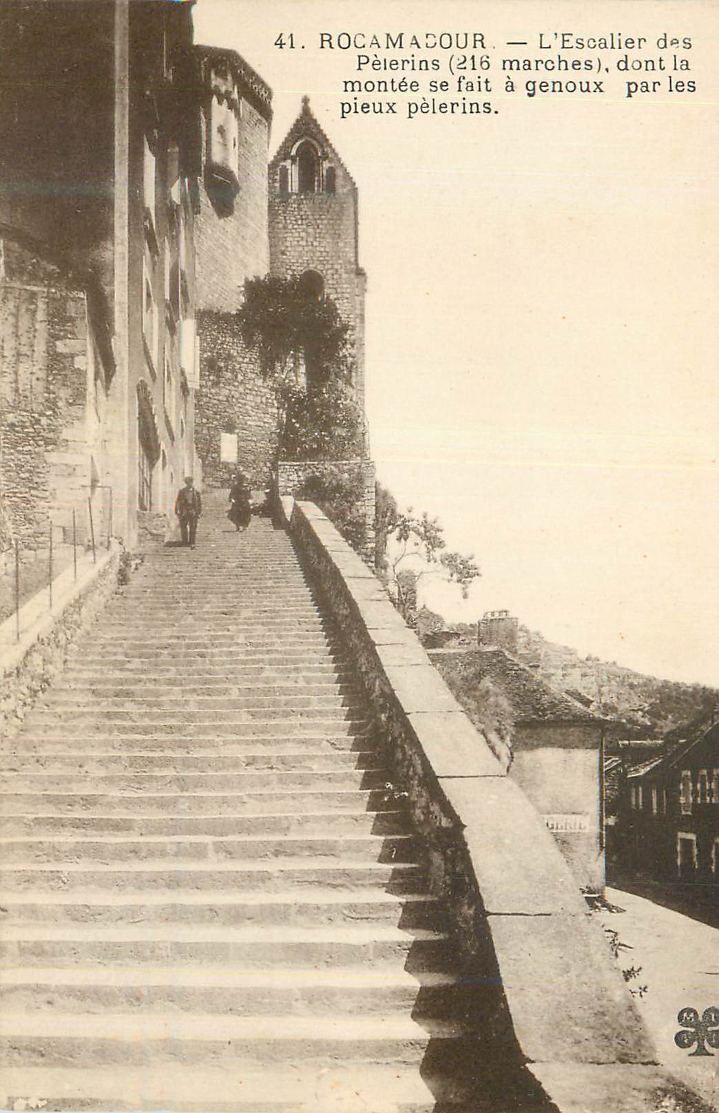 Rocamadour — Die Treppe der Pilger (216 Stufen)
