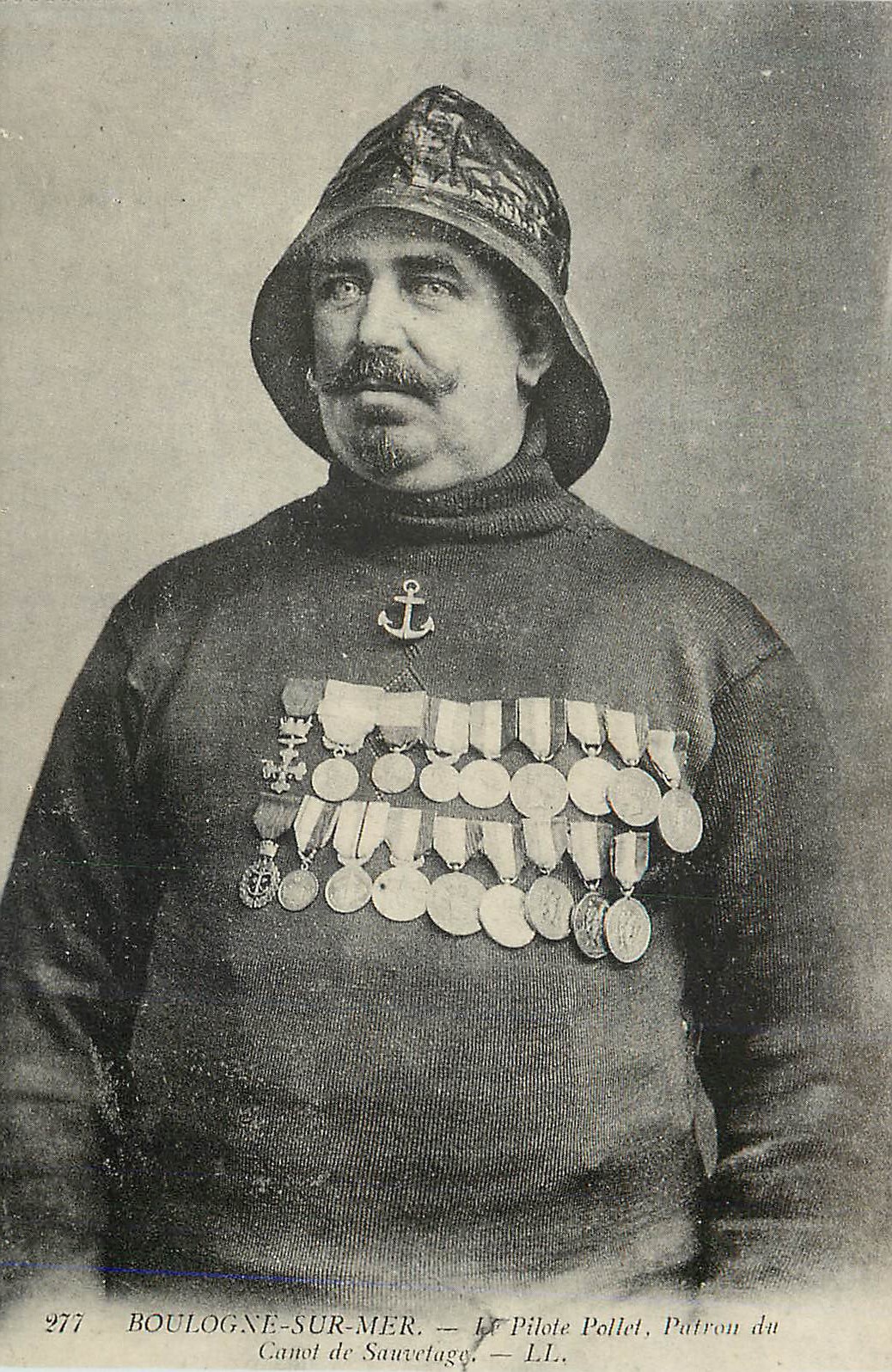Boulogne-sur-Mer — Le Pilote Pollet, Patron du Canot de Sauvetage — LL. — n° 277