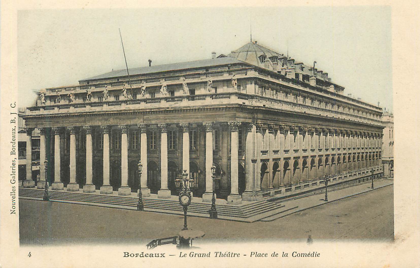 CPA Bordeaux le Grand Theatre Place de la Comedie