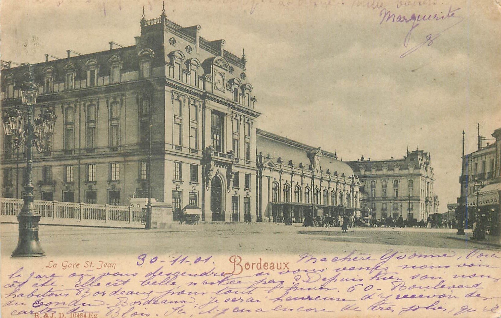 La Gare St Jean — Bordeaux — R.&J. D. 10484 E.g.