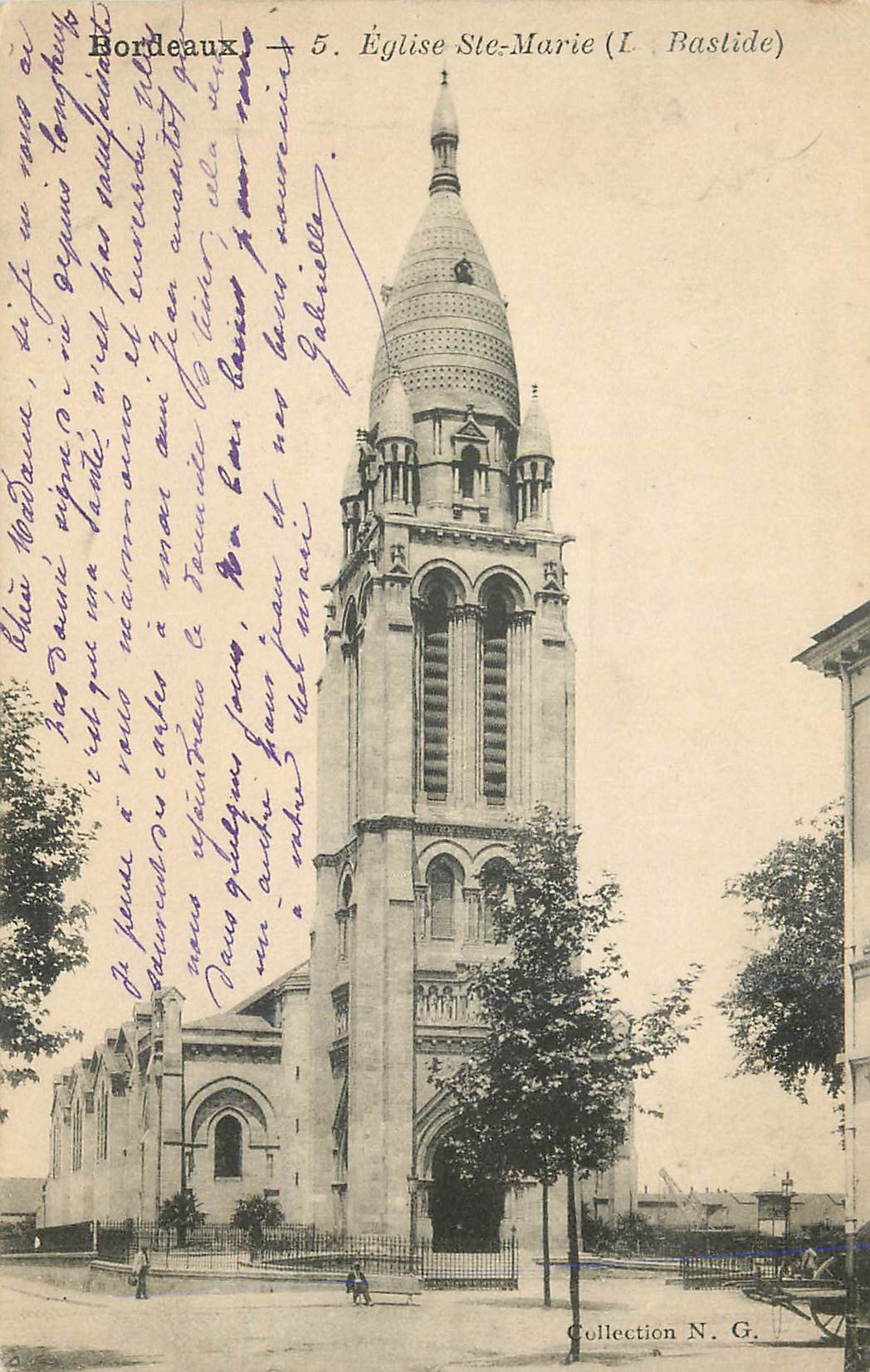Bordeaux — Église Ste-Marie (L. Bastide) — Collection N. G.