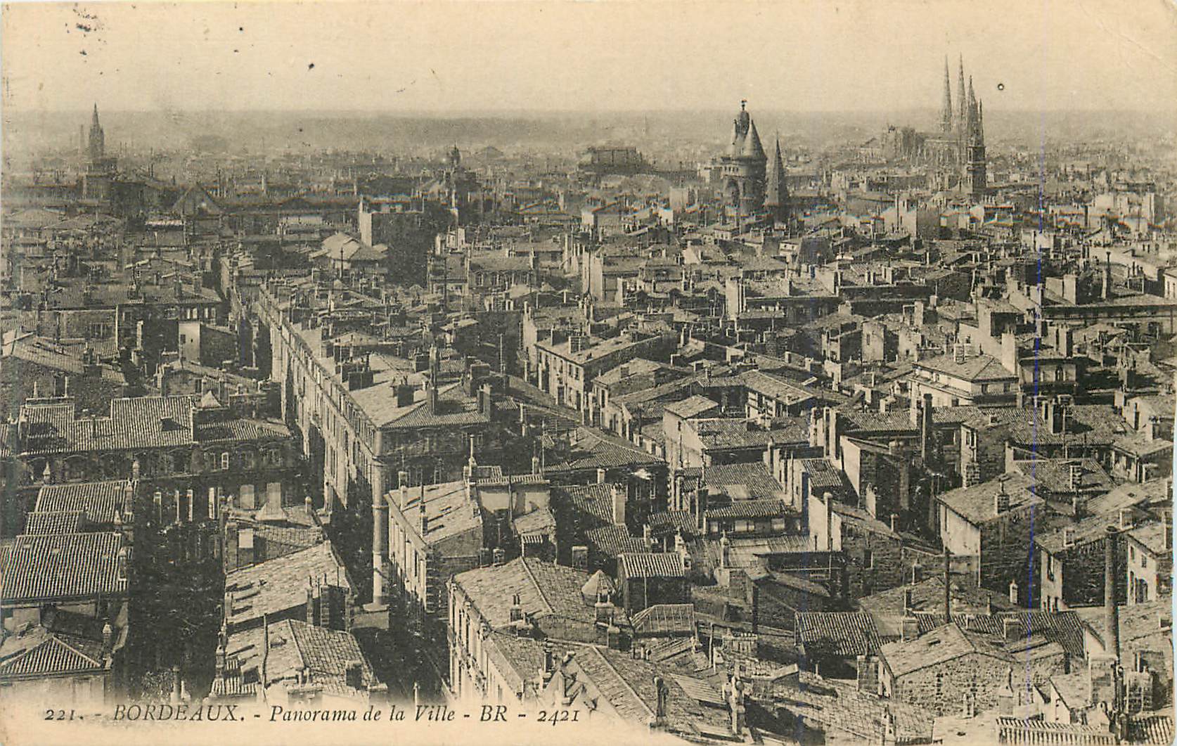 CPA Bordeaux Panorama de la Ville