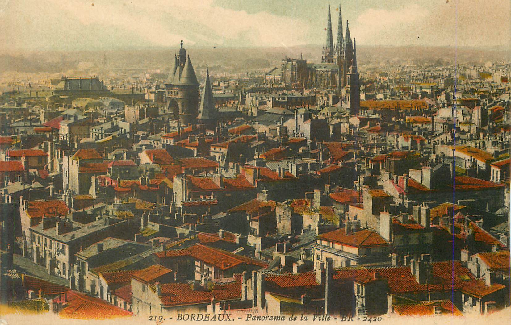 CPA Bordeaux Panorama de la Ville