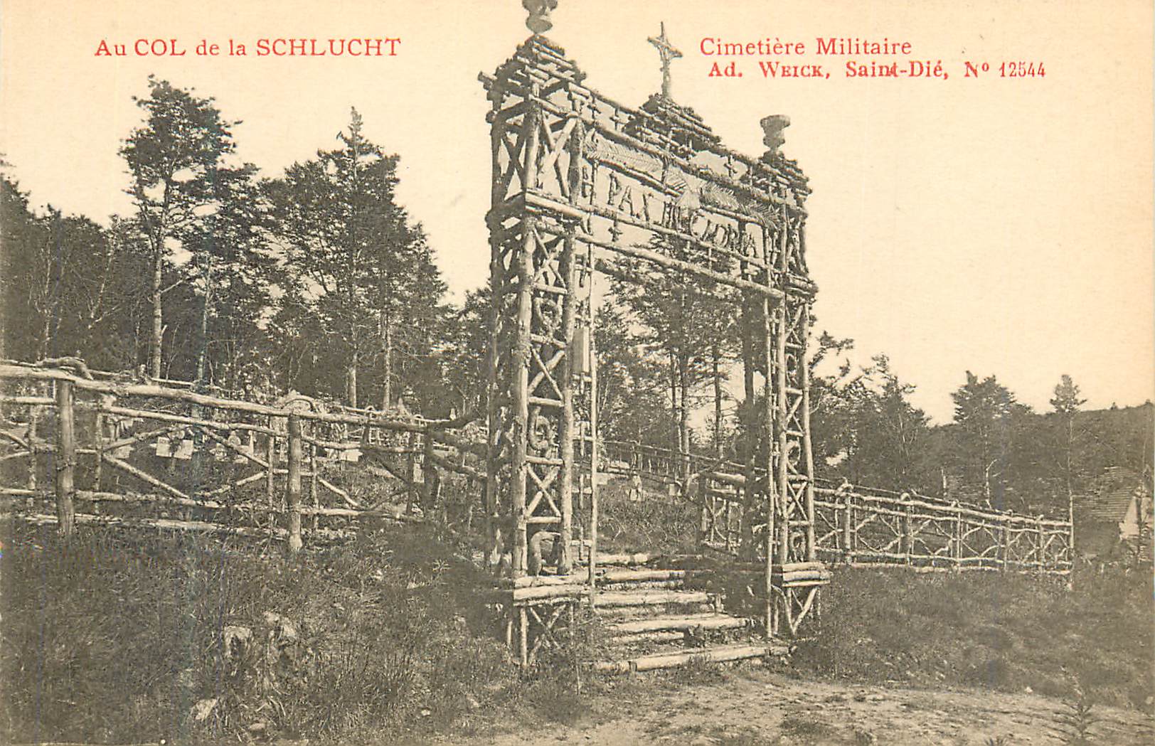 Col de la Schlucht — Cimetière Militaire Ad. Weick, Saint-Dié — N° 12544