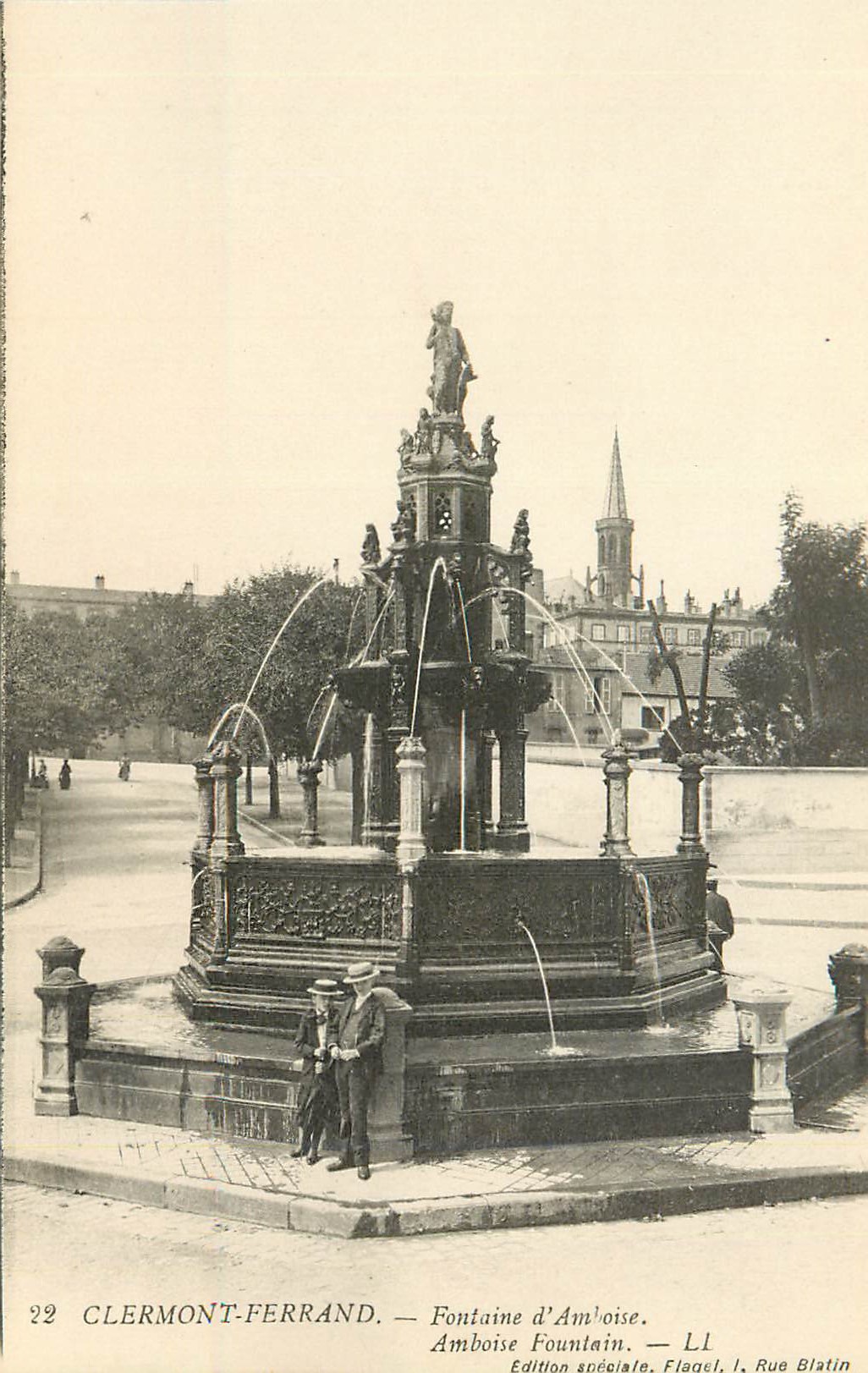 CPA Clermont Ferrand Fontaine d'Amboise