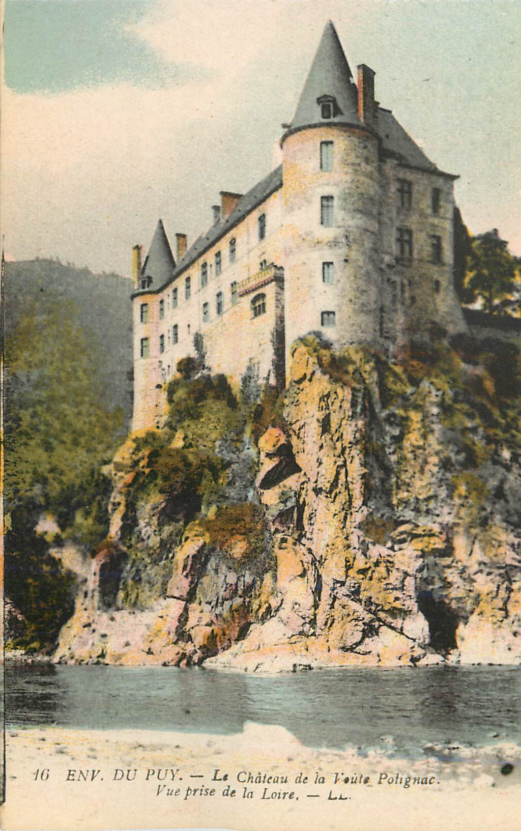 CPA Env du Puy le Chateau de la Voute Polignac