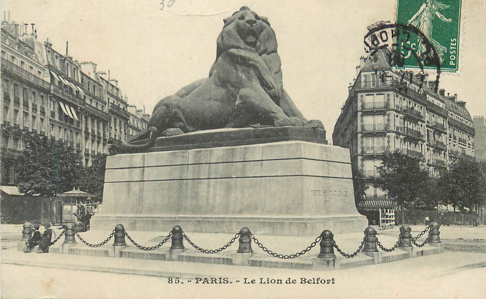 CPA Paris le Lion de Belfort