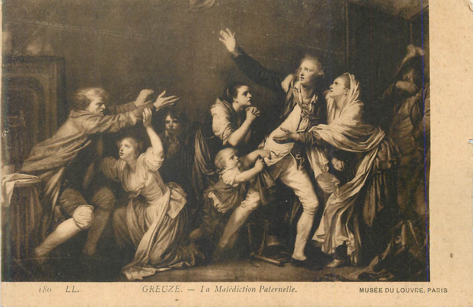 CPA Musee du Louvre Greuze la Malediction Paternelle Paris