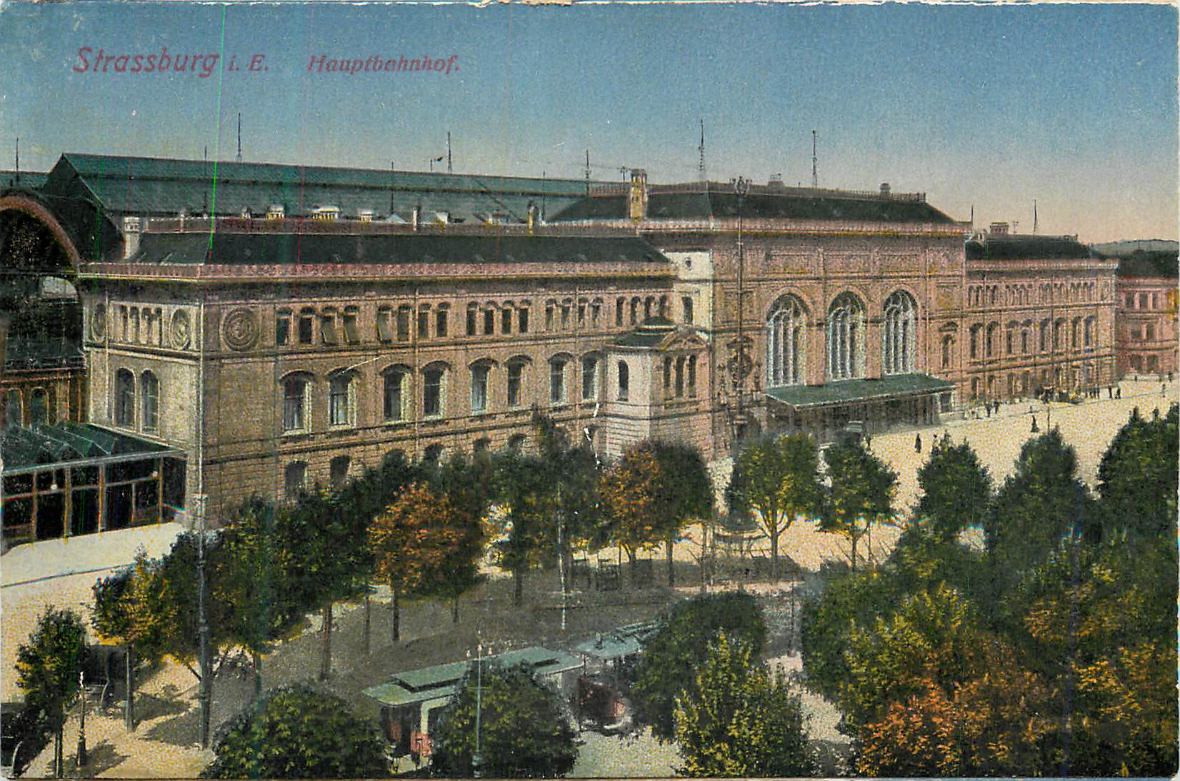 Strassburg i. E. Hauptbahnhof — Gare principale — éditeur non visible