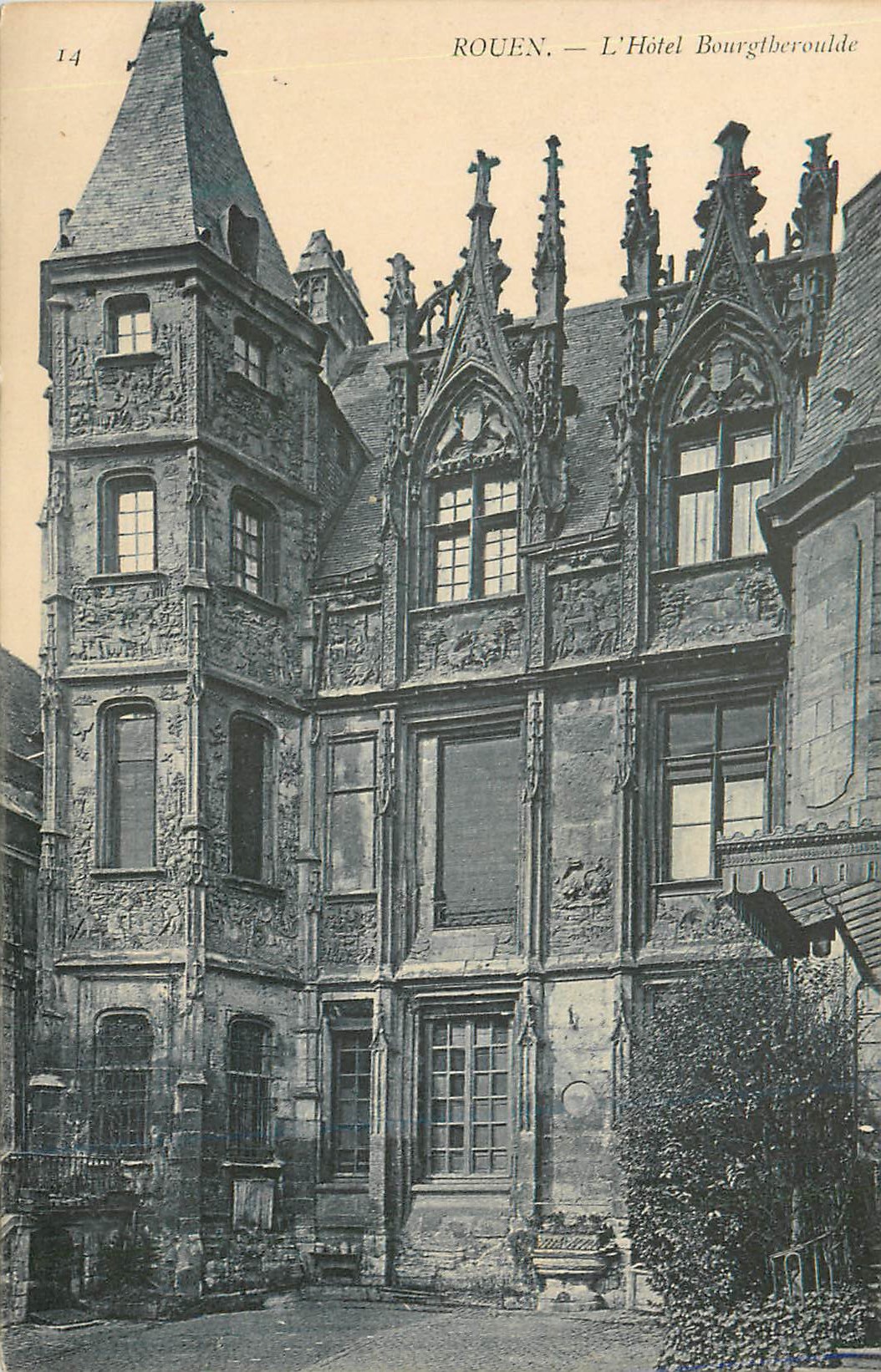 CPA Rouen l'Hotel Bourgtberoulde