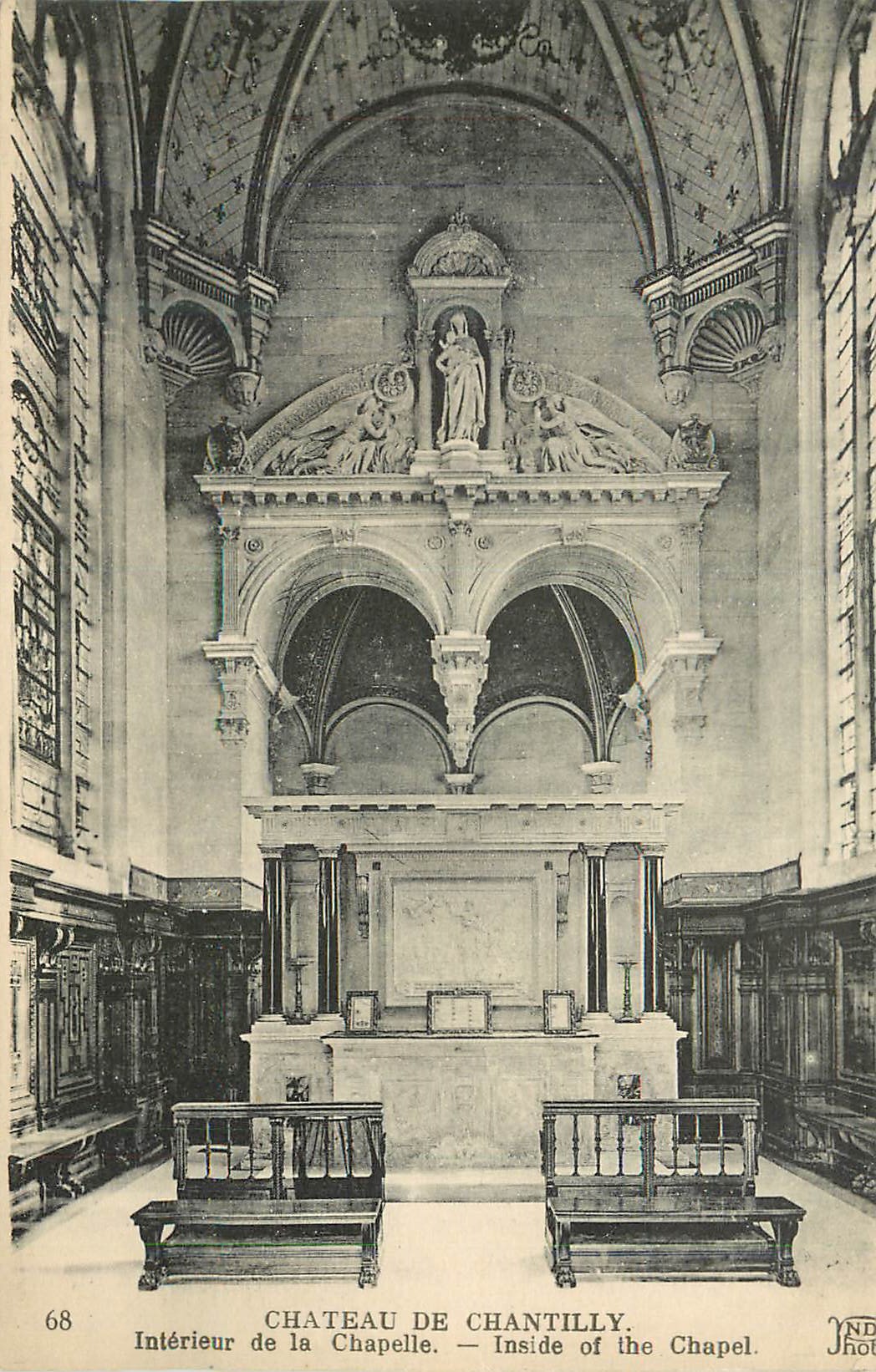 CPA Chateau de Chantilly Interieur de la Chapelle