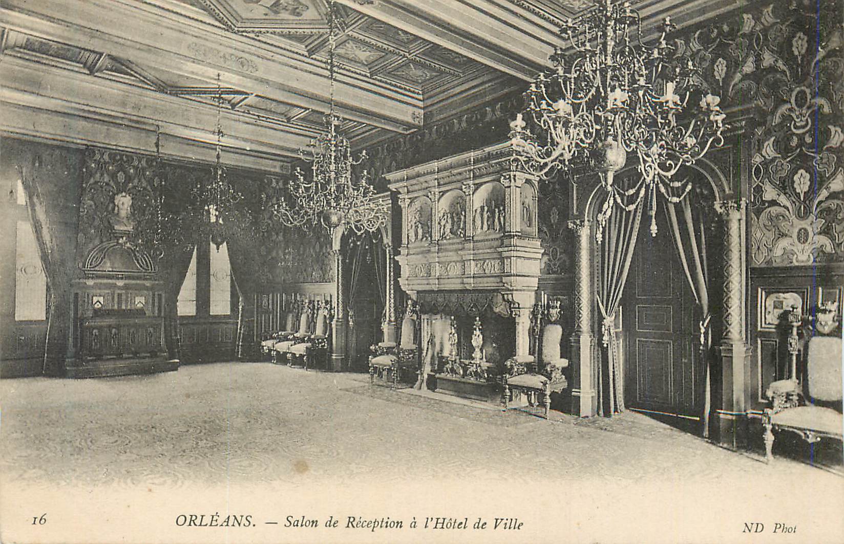 CPA Orleans Salon de Reception a l'Hotel de Ville