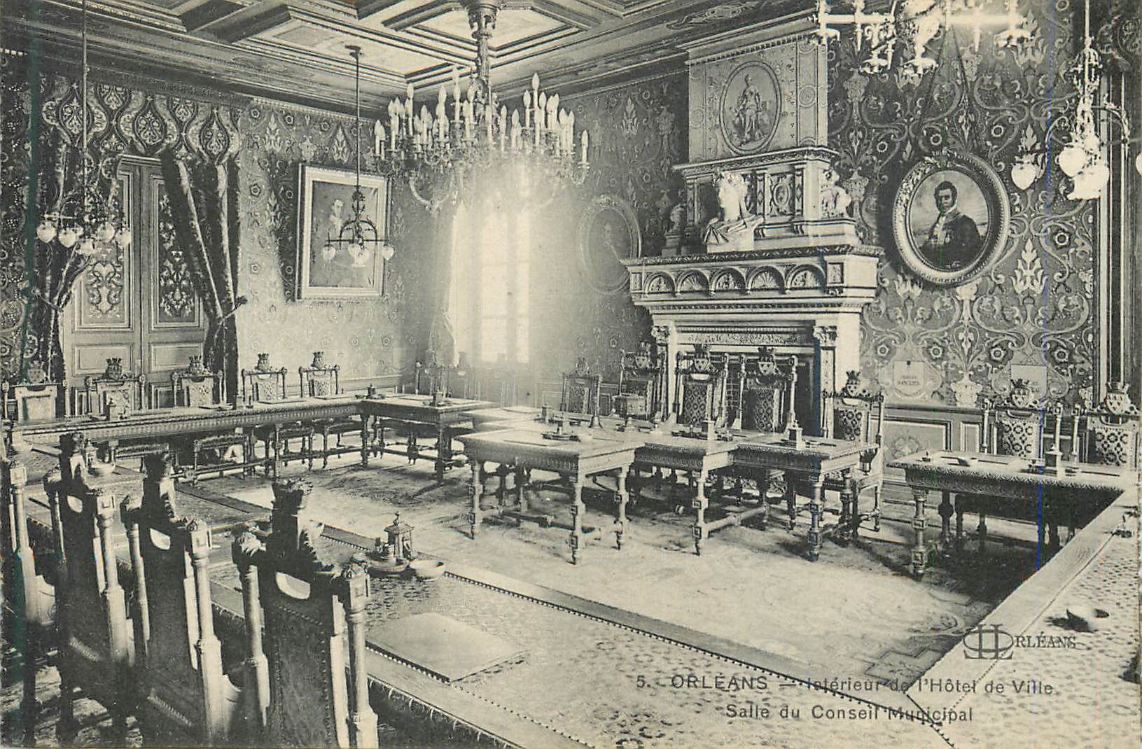CPA Orleans Interieur de l'Hotel de Ville