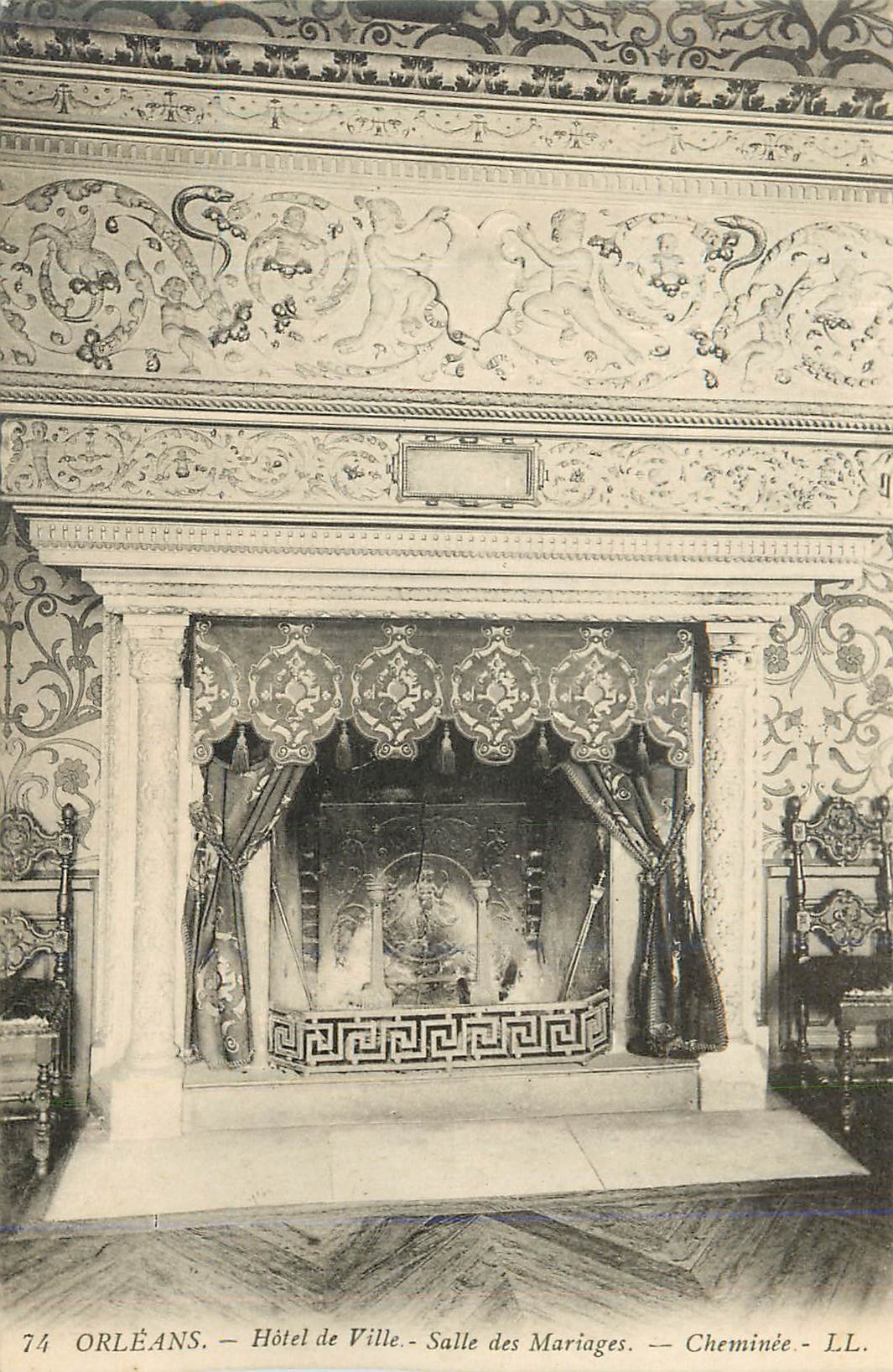 CPA Orleans Hotel de Ville Salle des Mariages