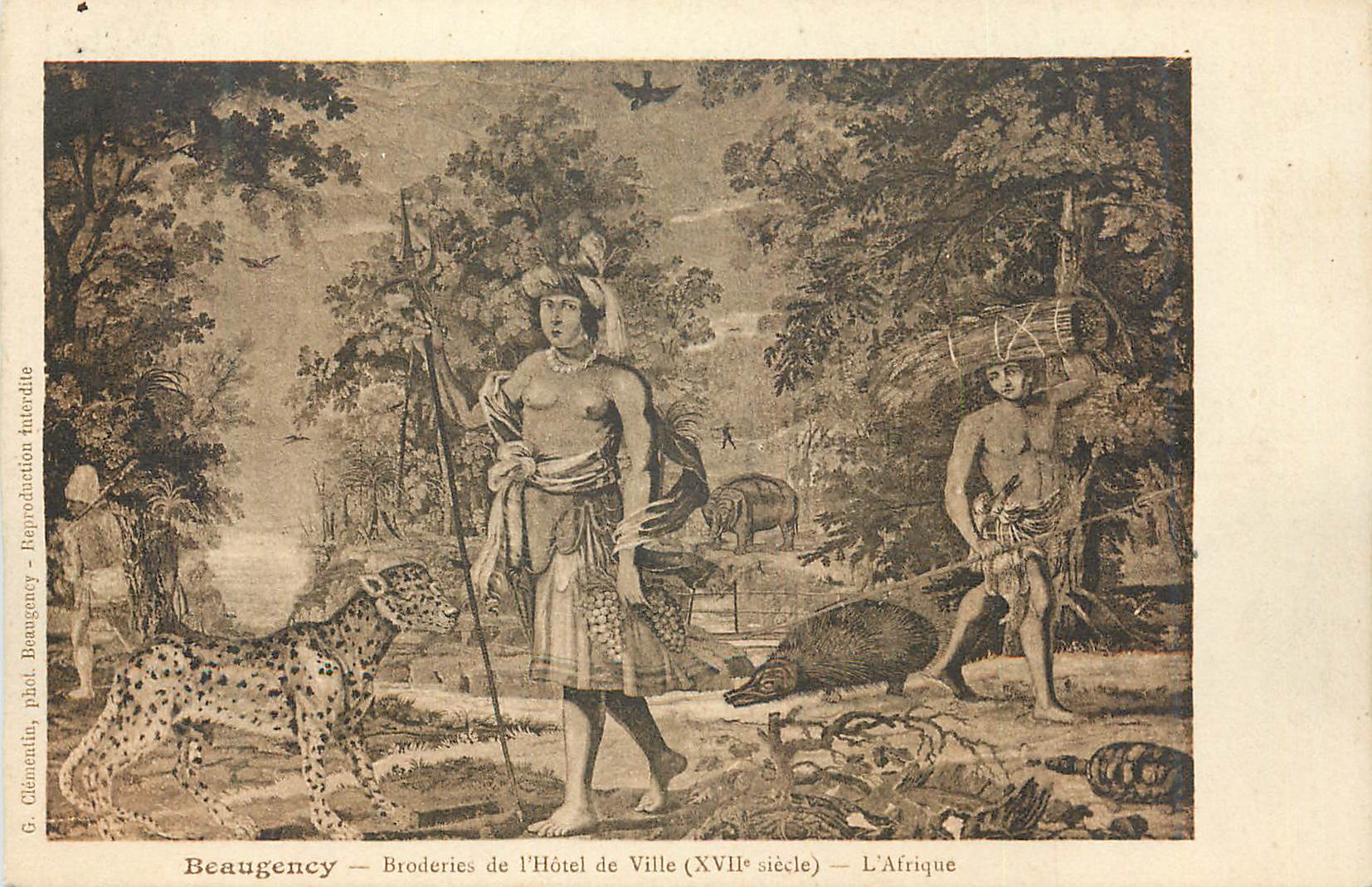 CPA Beaugency Broderies de l'Hotel de Ville (XVIIe siecle) l'Afrique