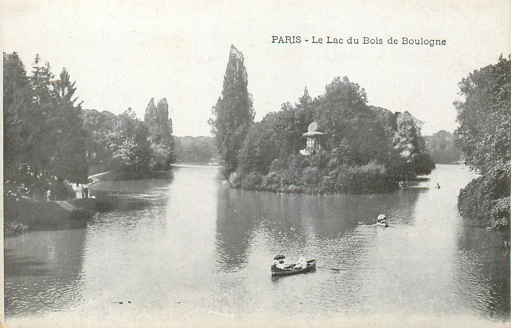 CPA Paris le Lac du Bois de Boulogne
