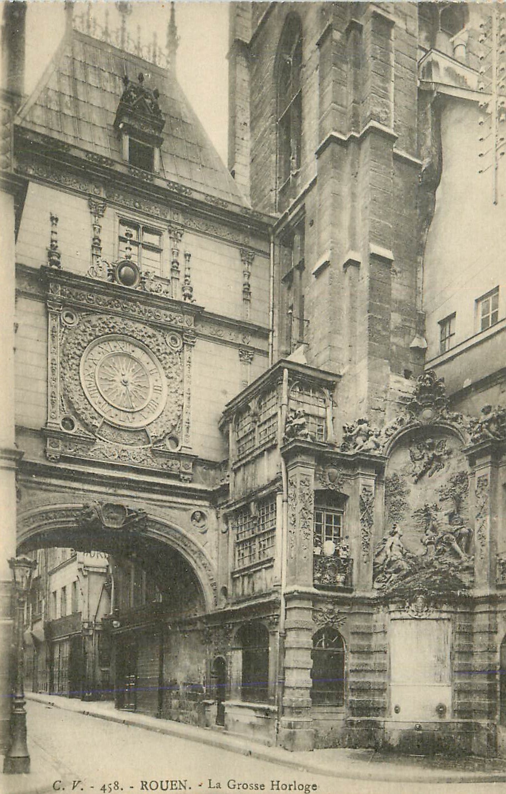 CPA Rouen la Grosse Horloge