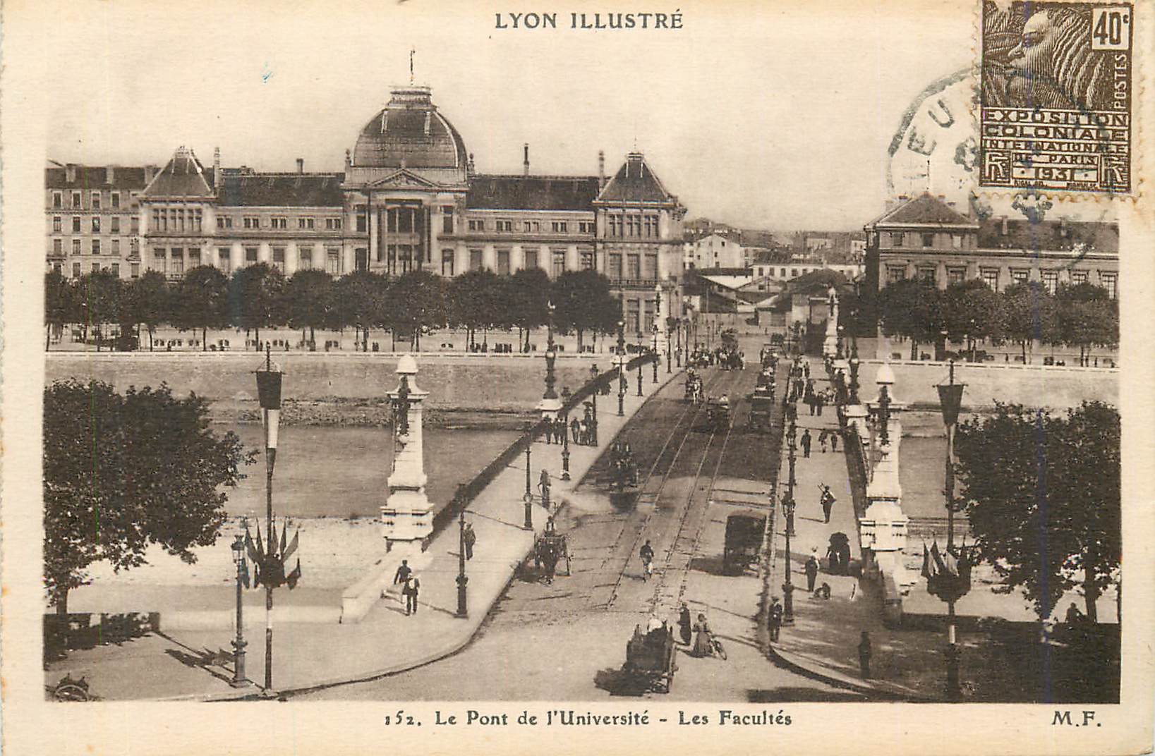 CPA Lyon Illustre le Pont de l'Universite les Facultes