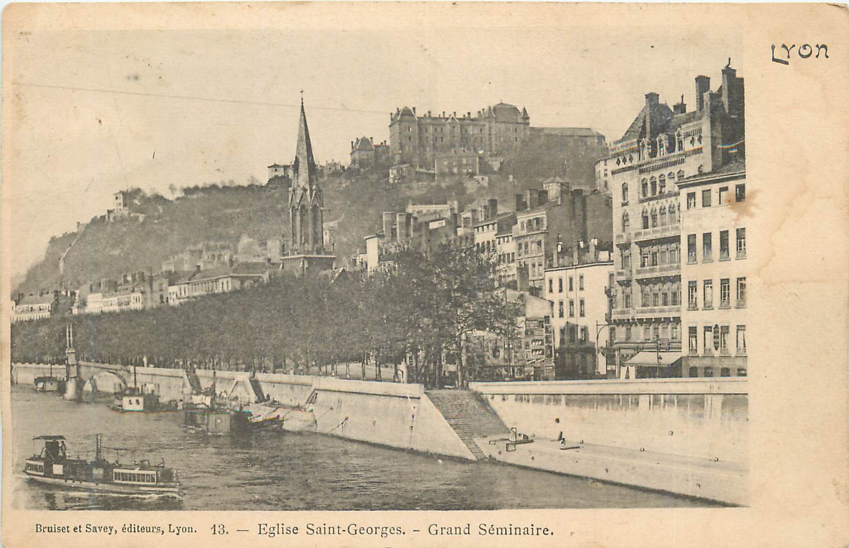 CPA Lyon Eglise Saint Georges Grand Seminaire
