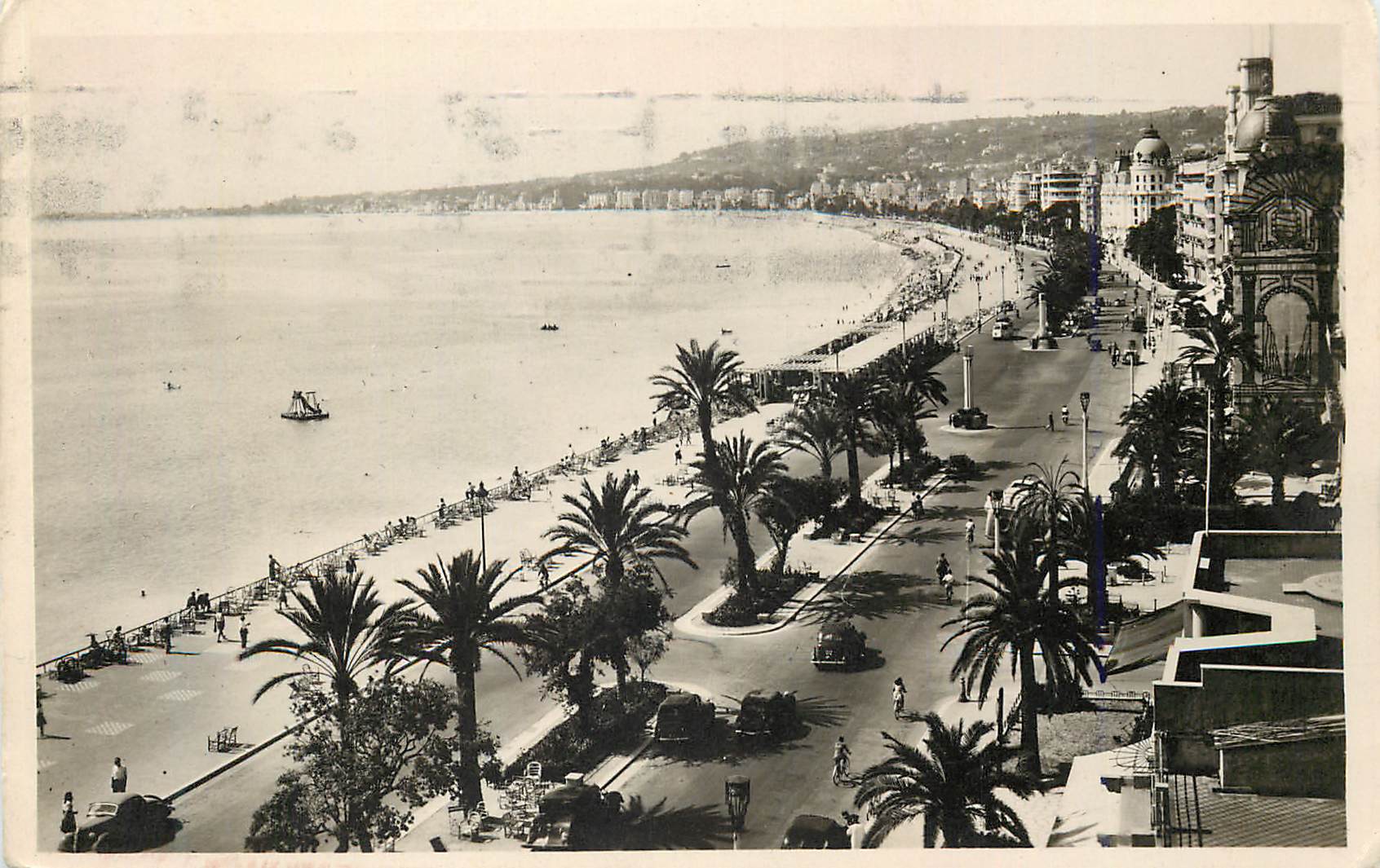 CPM Nice la Promenade Vue de l'Hotel Ruhl 