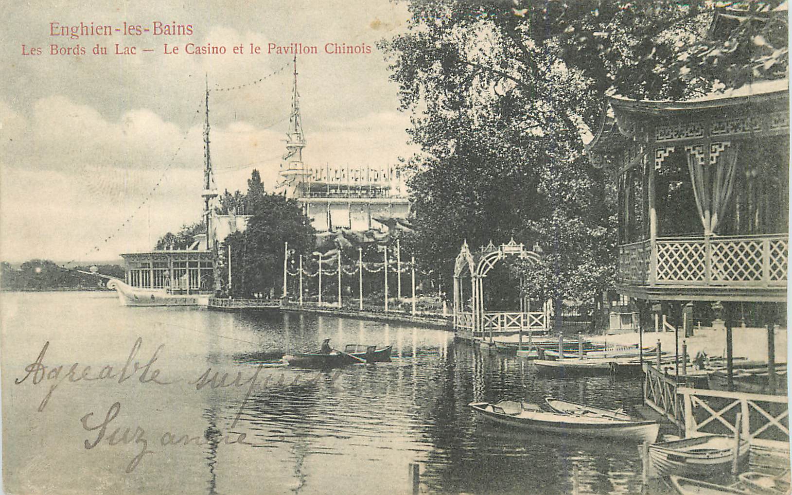 Enghien-les-Bains — Les Bords du Lac — Le Casino et le Pavillon Chinois