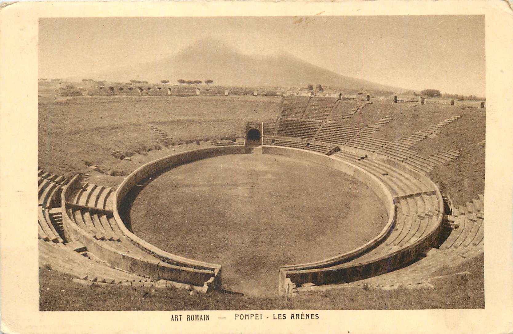 CPA Pompei les Arenes Art Romain