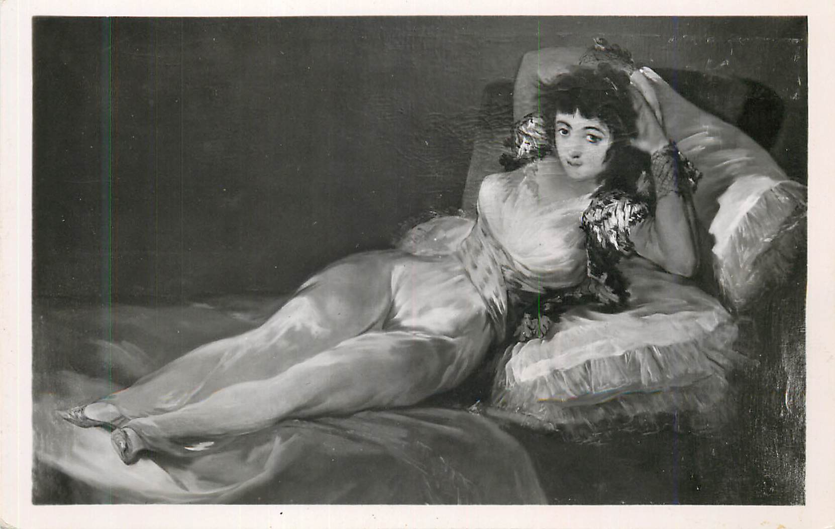 CPM Paris Petit Palais Maja Habillee Goya