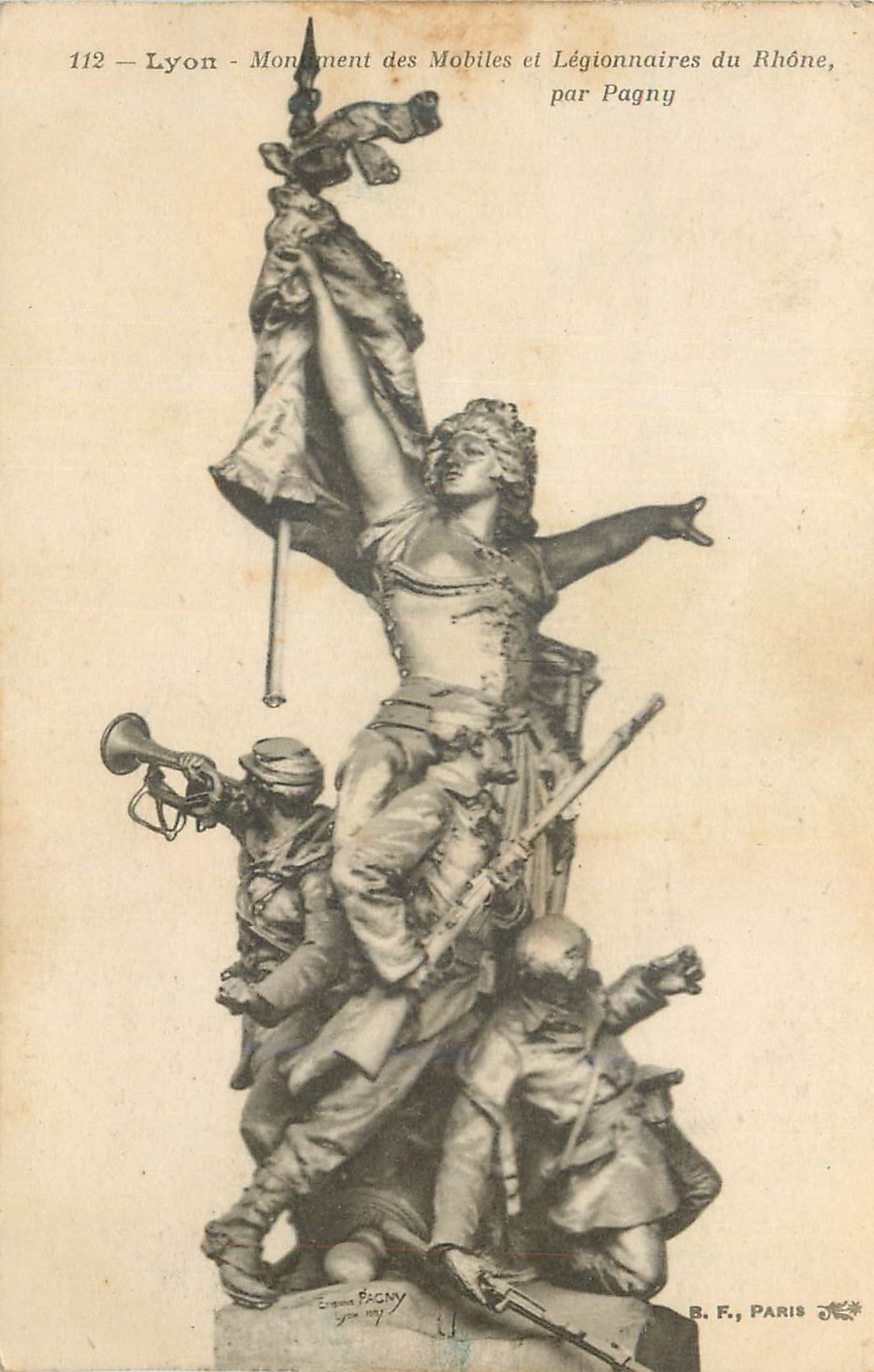 CPA Lyon Monument des Mobiles et Legionnaires du Rhone par Pagny