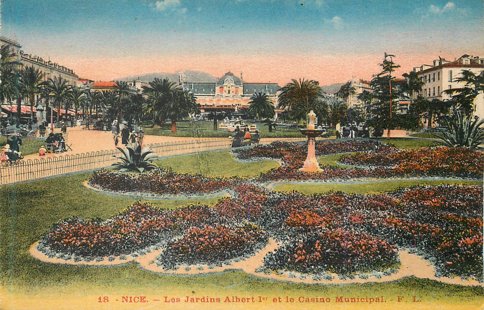 CPA Nice les Jardins Albert Ier et le Casino Municipal
