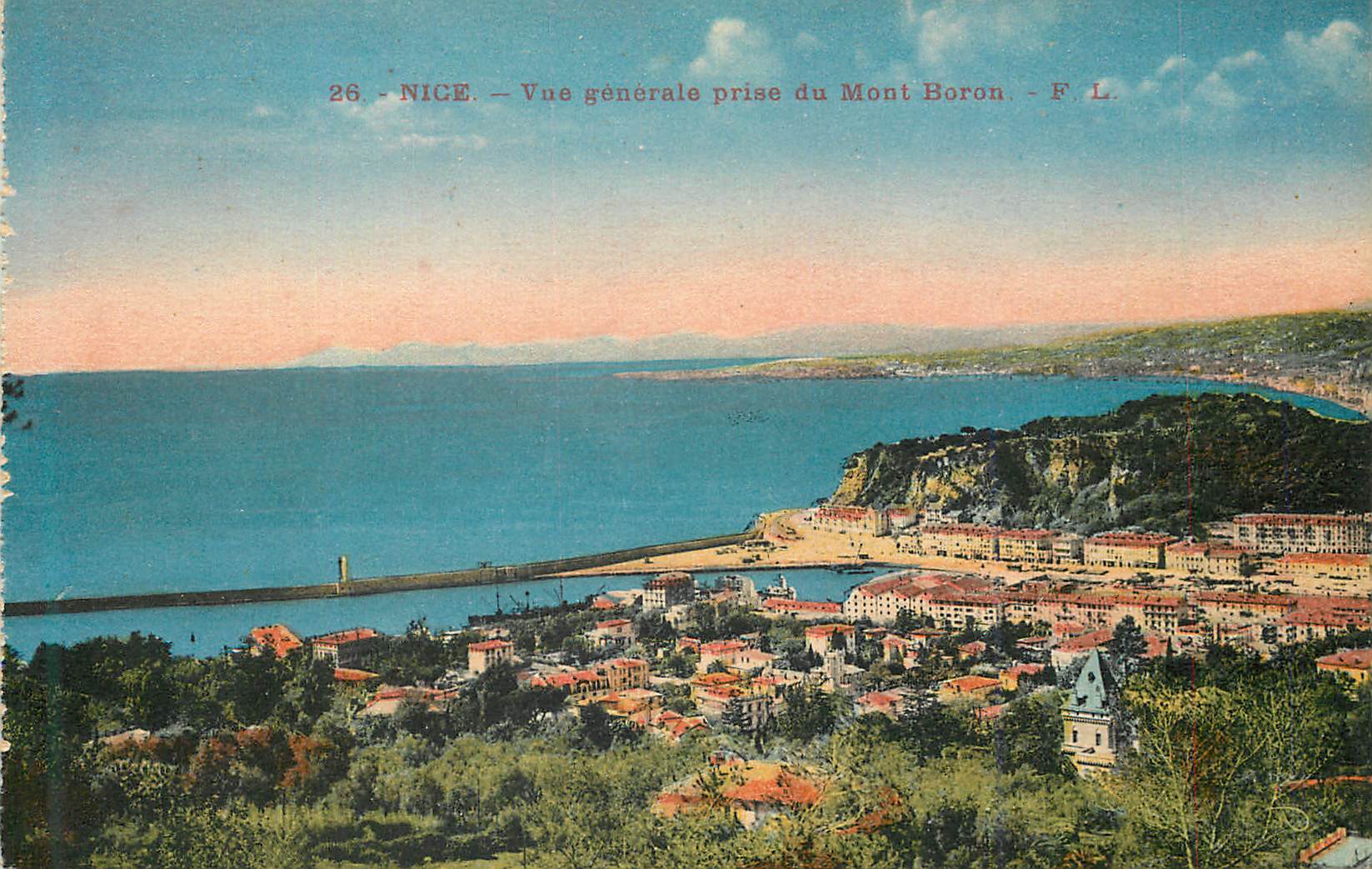 CPA Nice Vue Generale Prise du Mont Boron