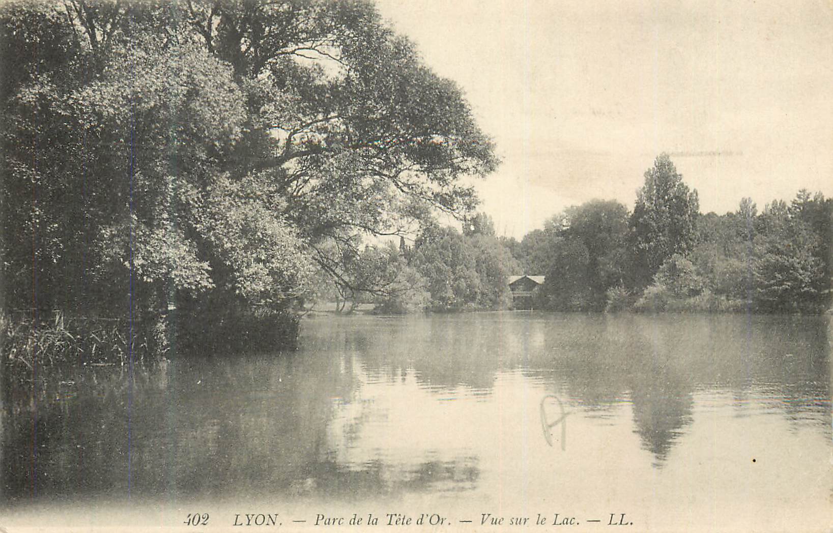 CPA Lyon Parc de la Tete d'Or Vue sur le Lac